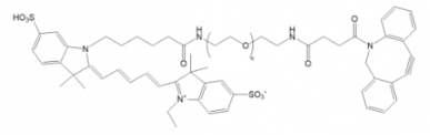 ɹȾCy5-PEG-DBCO/Ҷ-h(hun)Ȳl(f)l(f)䲨L(zhng)Ex/Em(nm) 655/678