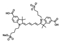 ˮԟɹȾdiSulfo-Cy5 bis-carboxylic acid/COOH/Ȼܽ water,alcohols, DMSO, DMF