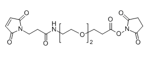 Mal-NH-PEG2-NHS955094-26-5Mal-NH-PEG2-CH2CH2COONHS