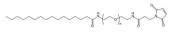 Palmitic acid-PEG-Malܛ֬-Ҷ-RPalmitic acid-PEG-Maleimide