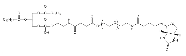 DMPE-PEG-BiotinDMPE-Ҷ-أ1,2-DIMYRISTOYL-SN-GLYCERO-3-PHOSPHOETHANOLAMINE-PEG-Biotin