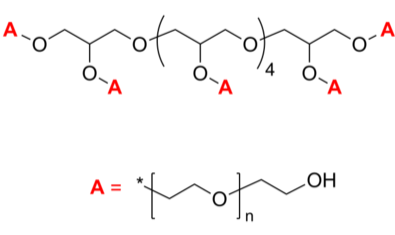 8-Arm PEG-OH 8-Ҷ-u Poly(ethylene oxide), hydroxy-terminated 8-arm star polymer