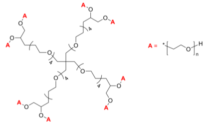 8-Arm PEG-OH 8-Ҷ-u Poly(ethylene oxide), hydroxy-terminated 8-arm star polymer / Core: dipent