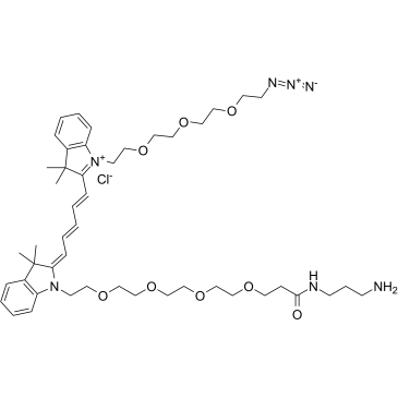 2107273-70-9	N-(azide-PEG3)-N'-(Amine-C3-Amide-PEG4)-Cy5 PROTAC(׽Ƕw)